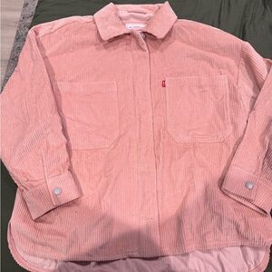 Levi's Dusty Pink Corduroy Button-Down Overshirt